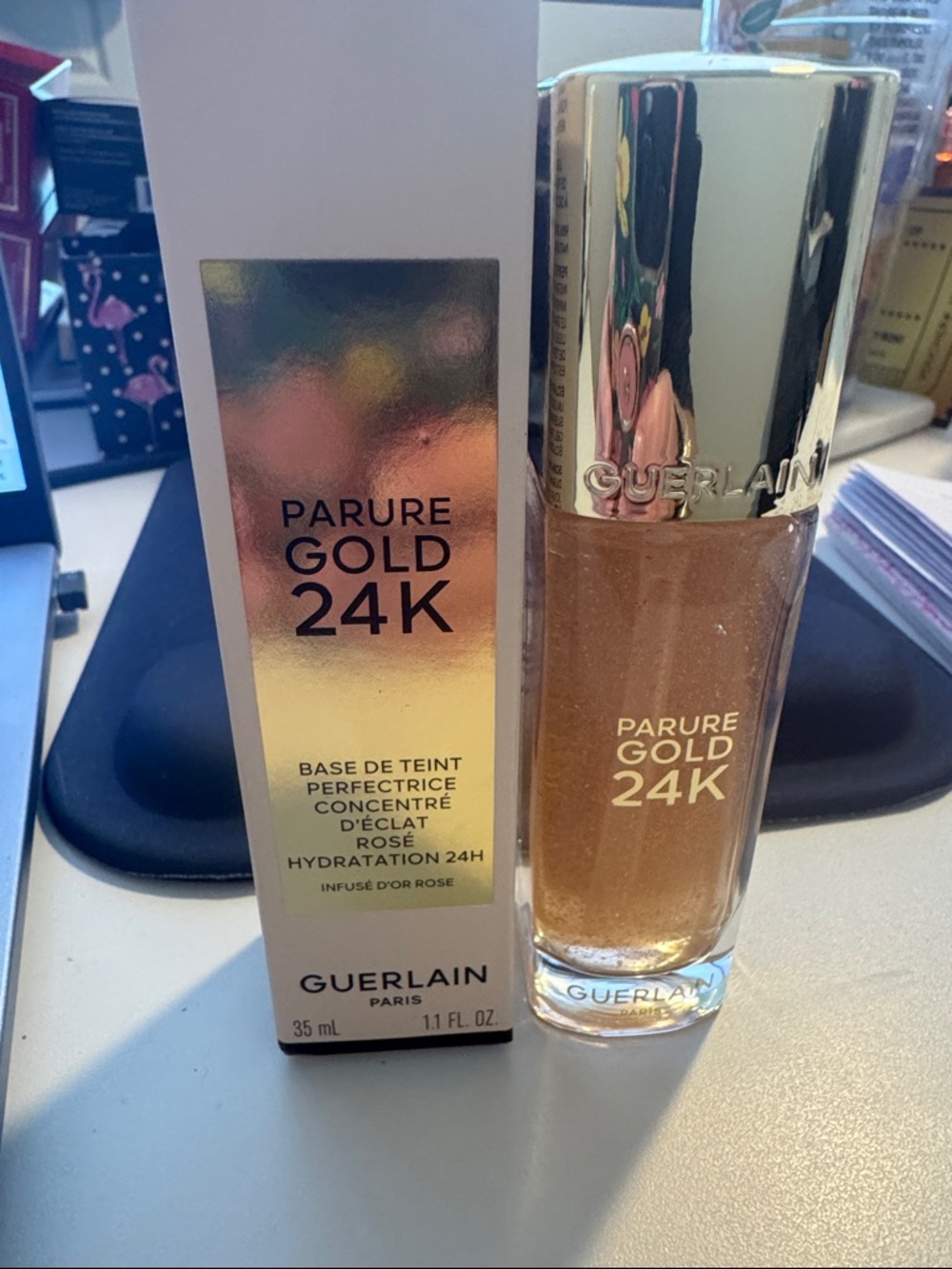 GUERLAIN Parure Gold 24K Rosy Radiance Booster Perfection Primer - Shimmery Gold